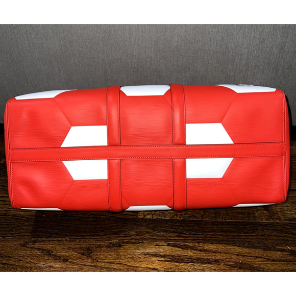 Louis Vuitton Keepall Bandouliere 50 Fifa World Cup Red Hexagon Epi Weekend Bag - Picture 10 of 10